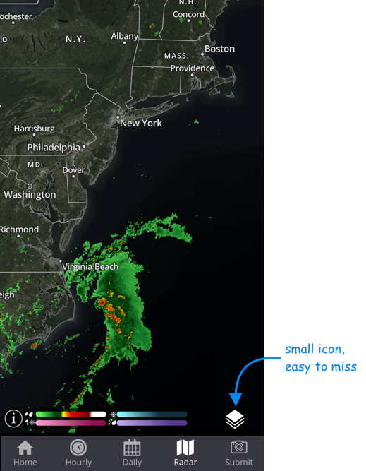 Original map layers button