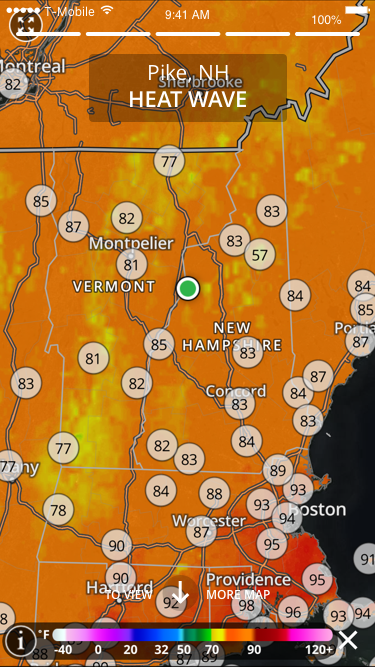 Temperature plots in Weather InSight