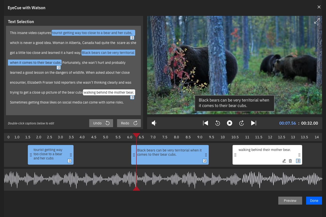 Closed Captioning UI