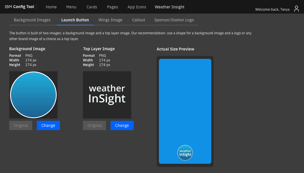 Config Tool Launch Button
